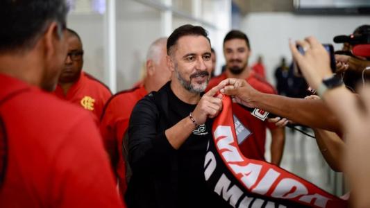 Vítor Pereira em sua chegada ao Flamengo, em janeiro de 2023