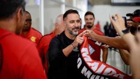 Vítor Pereira em sua chegada ao Flamengo, em janeiro de 2023