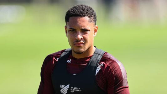 Vitor Roque, atacante do Athletico-PR