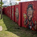 Em mural, clube da Série A eterniza homenagem a Hulk, ídolo do Atlético