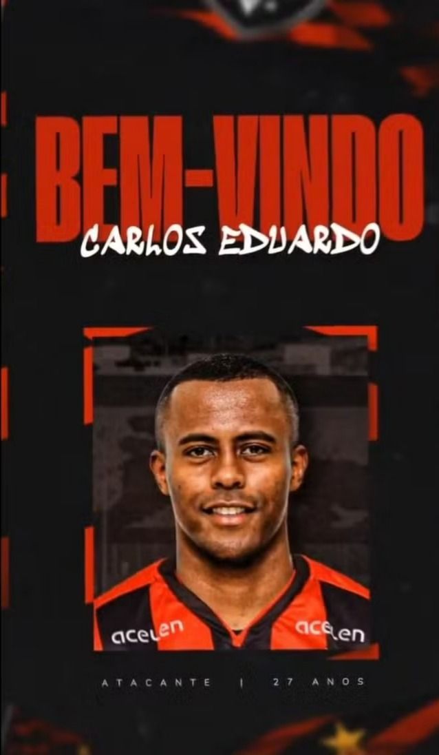 Reforço na área! Vitória oficializa contratação de atacante ex-Palmeiras