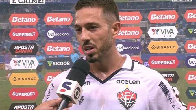 'Não é um mau resultado', diz meia do Vitória após empate com o Cuiabá