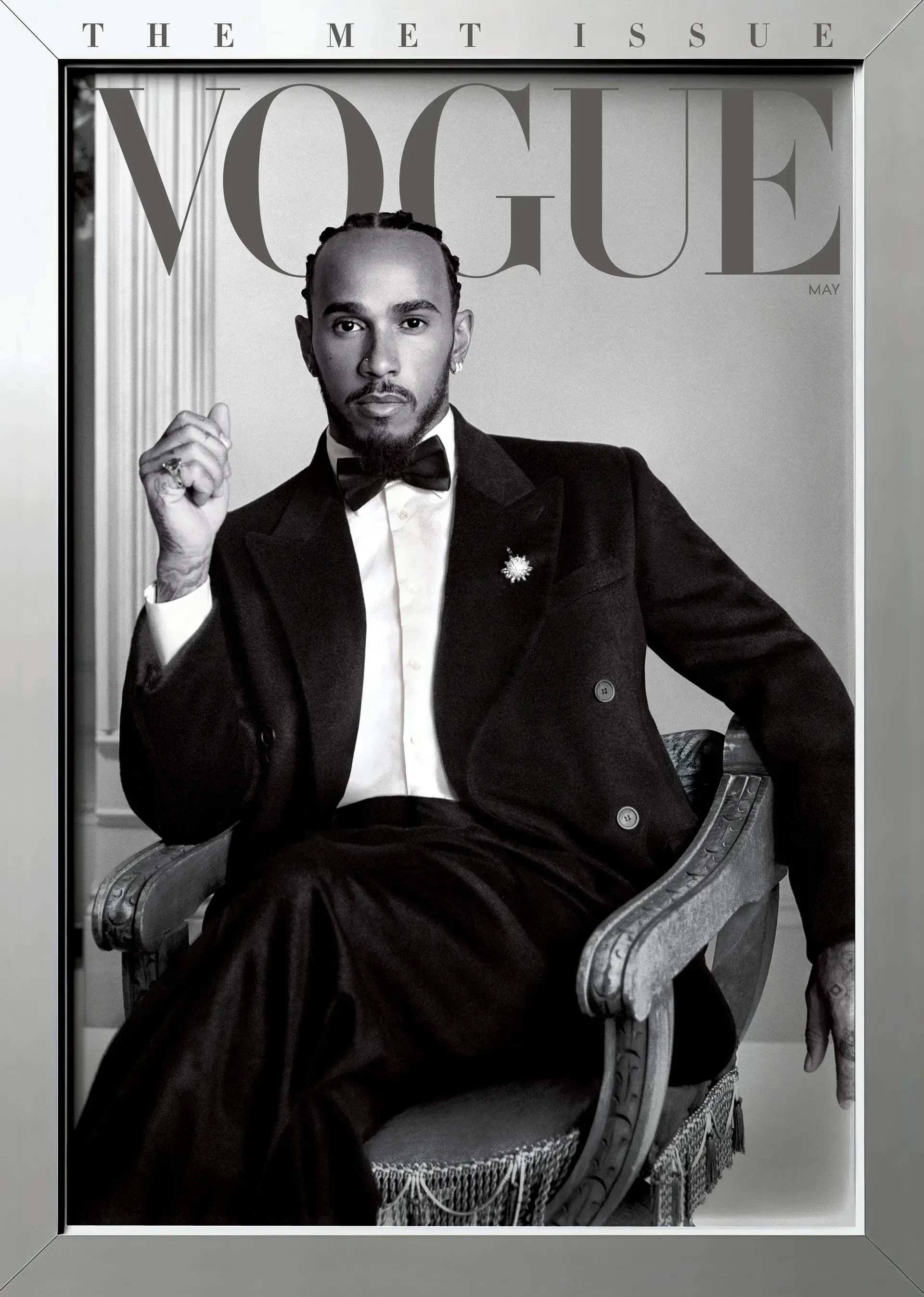Hamilton estampa capa da Vogue antes de ser co-anfitrião do Met Gala