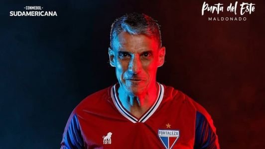Vojvoda em ensaio fotográfico feito pela Conmebol para a final da Copa Sul-Americana