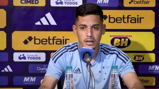 Volante do Cruzeiro, Neto Moura concedeu entrevista coletiva nesta terça (28)