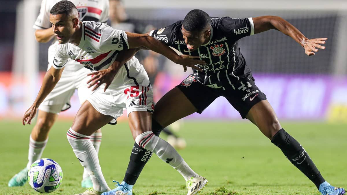 Volante do São Paulo provoca atacante do Corinthians: 'Taças, não tapas'