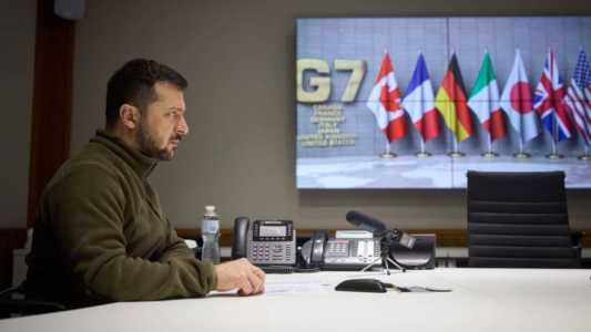 Volodymyr Zelensky participa do G7 e obtém apoio de integrantes