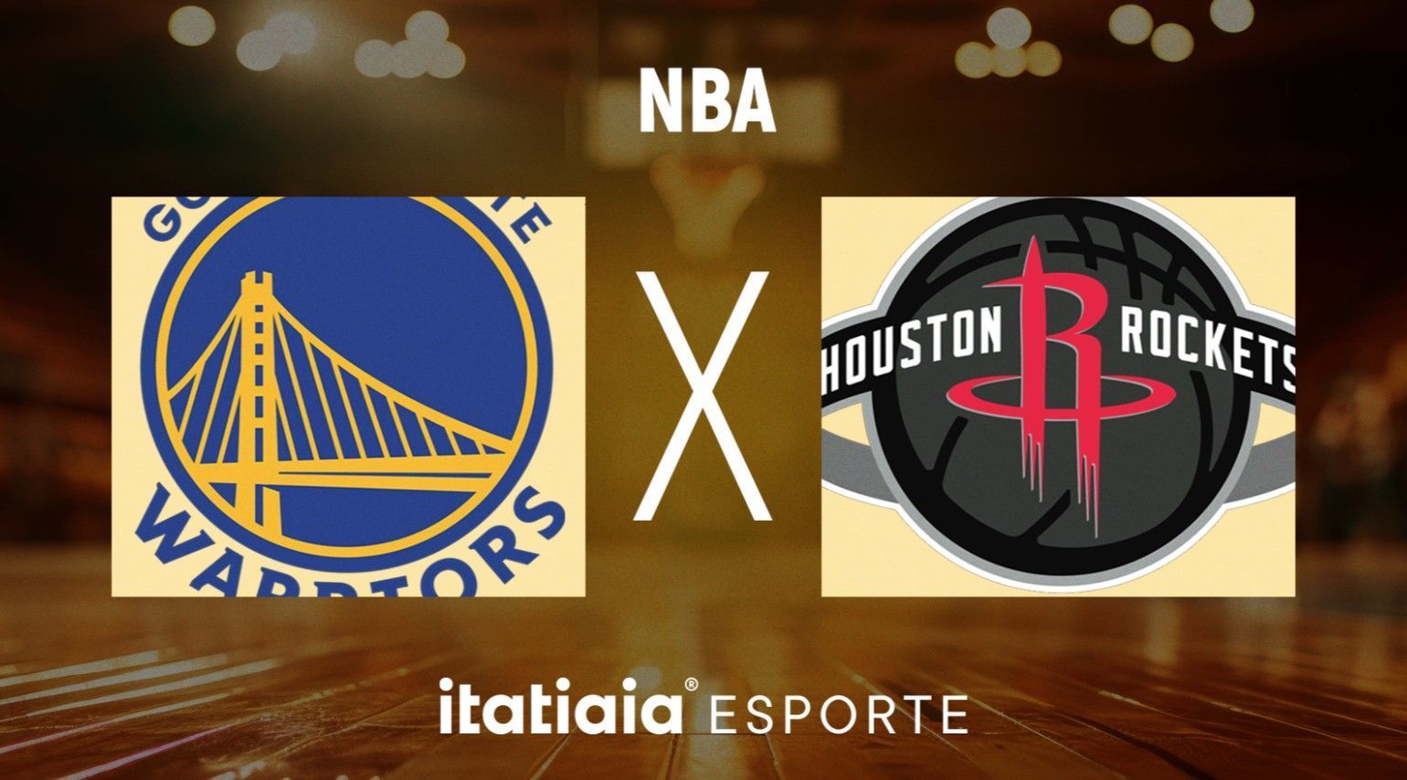 Horário e onde assistir ao vivo Warriors x Rockets, pela NBA
