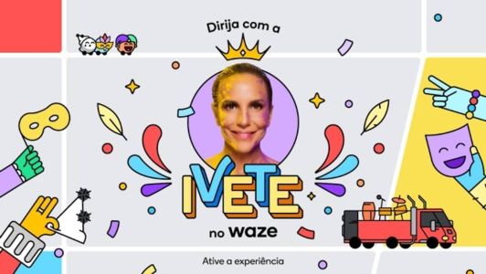 Waze terá voz de Ivete Sangalo durante o carnaval