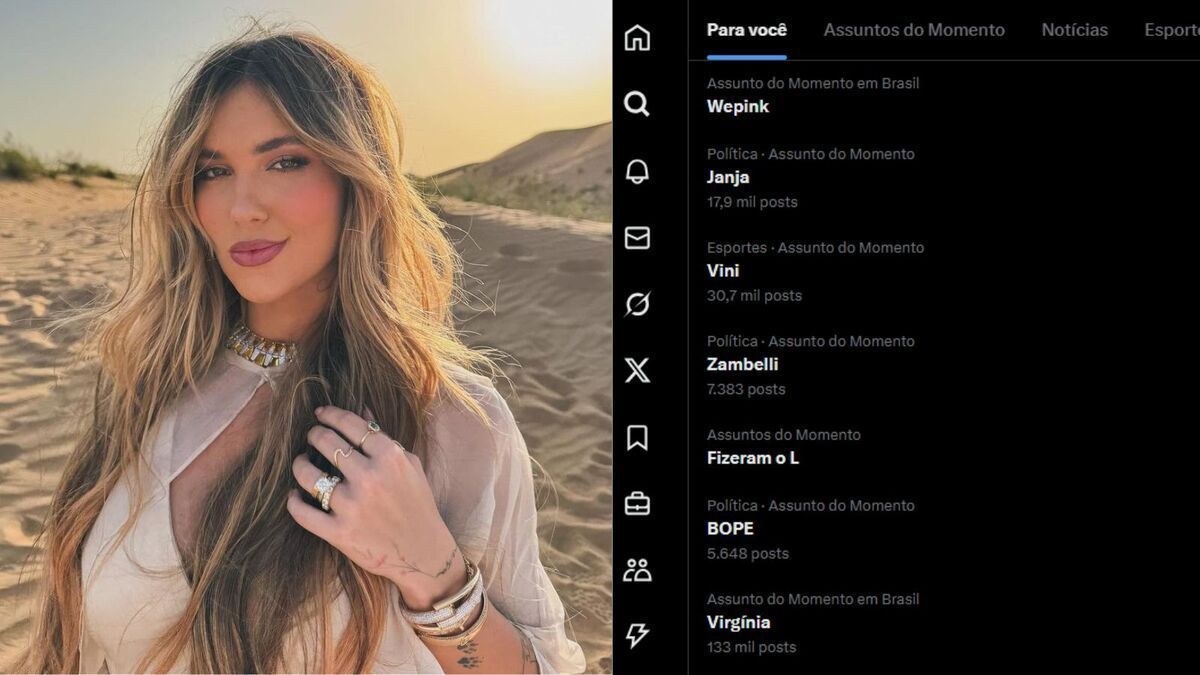 WePink atinge topo do X, antigo Twitter, após depoimento de Virginia na CPI das Bets