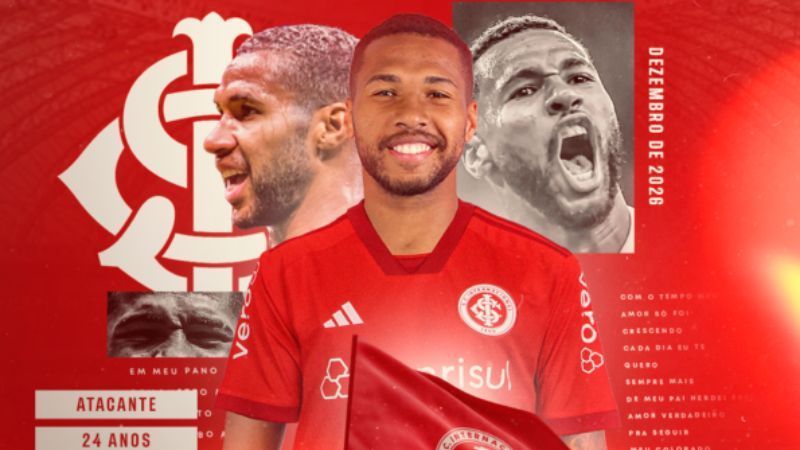 Internacional anuncia contratação de atacante Wesley, ex-Cruzeiro