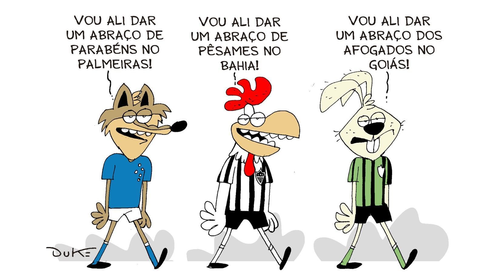 Charge do Duke: Cruzeiro, Atlético e América na última rodada do Brasileiro