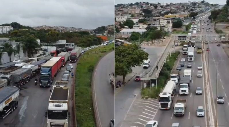 Saída para o Natal tem trânsito caótico em BH; veja os pontos de retenção