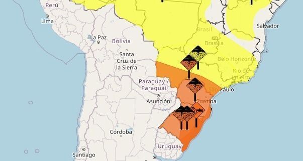 Previsão do tempo: Brasil tem alerta de chuva intensa e temporal para 16 estados nesta segunda de Natal