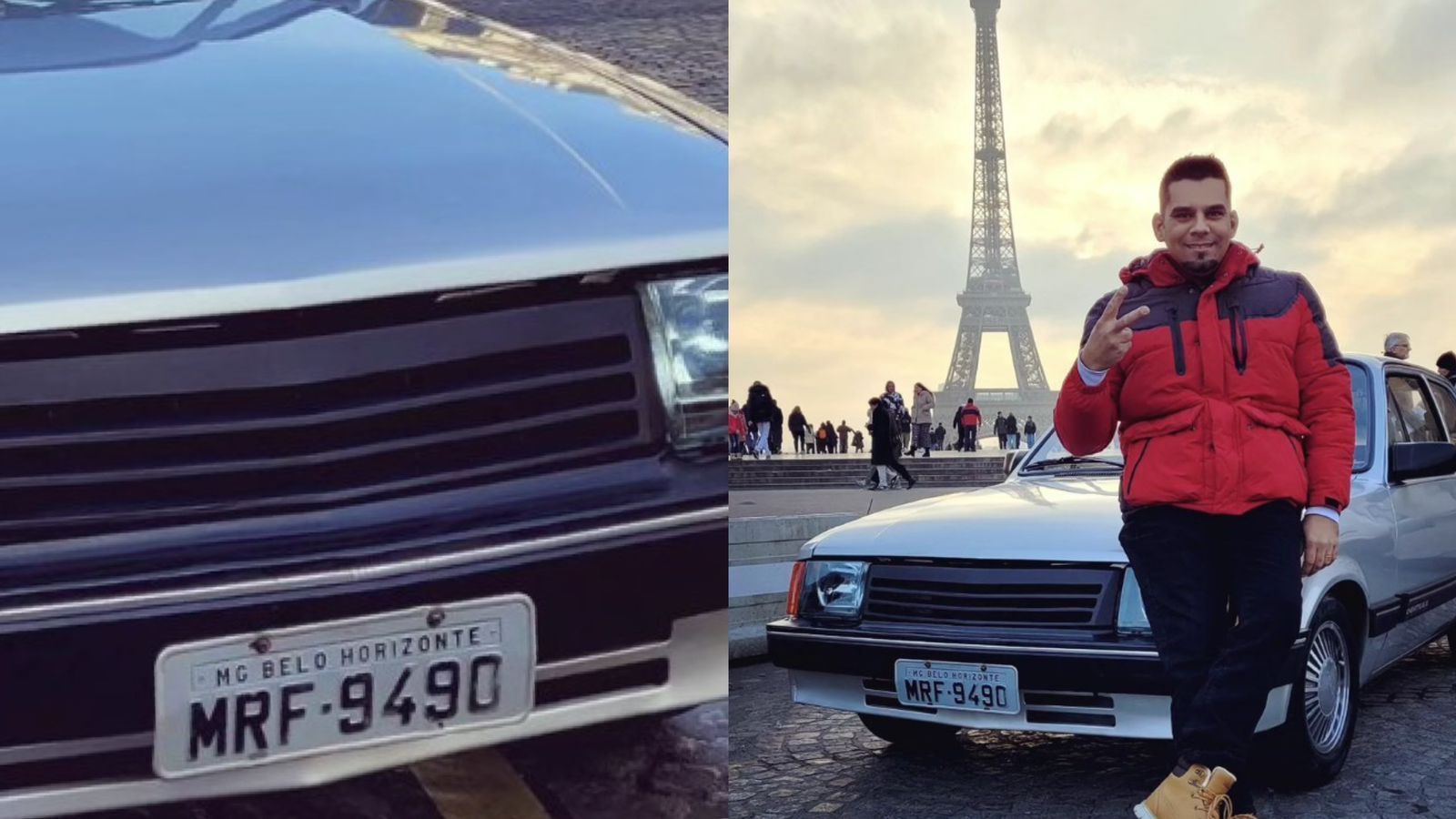 Chevette com placa de BH em Paris viraliza nas redes sociais: saiba como ele chegou lá
