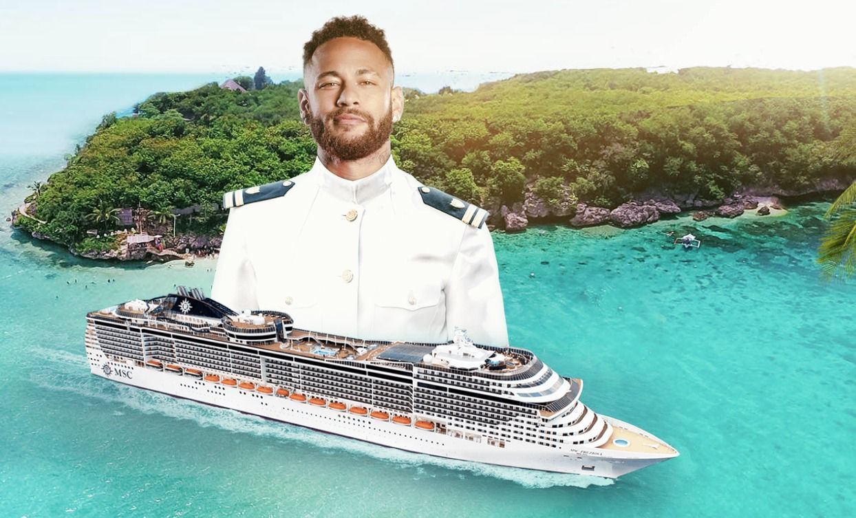 Após dois dias e reclamações, Neymar aceita tirar fotos com crianças em cruzeiro