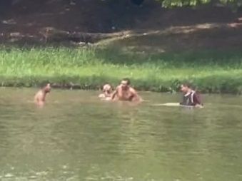 Vídeo: grupo é flagrado nadando na Lagoa da Pampulha, em BH