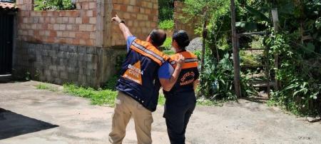 Defesa Civil foi acionada para avaliar situação de imóveis