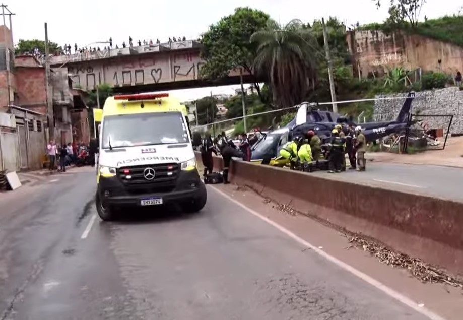 Acidente envolvendo caminhões, carretas e helicóptero em BH: veja como está o trânsito