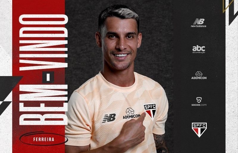 São Paulo anuncia a contratação de Ferreirinha, ex-Grêmio