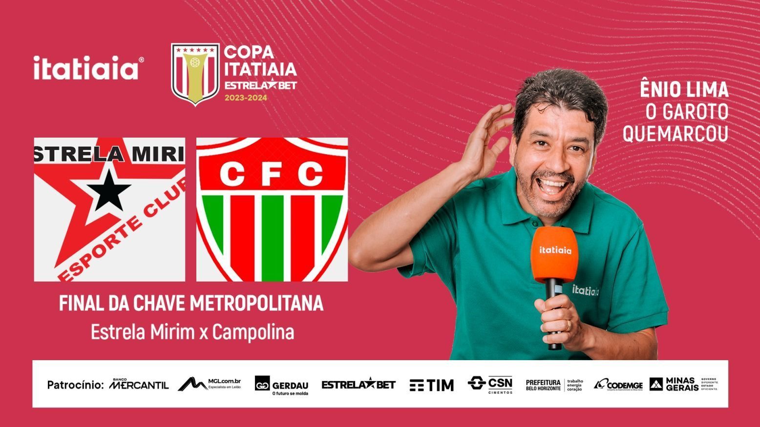 Estrela Mirim x Campolina: assista à transmissão da final da chave Metropolitana da Copa Itatiaia EstrelaBet