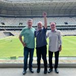 A convite do Atlético, filho de Zagallo visita Arena MRV e Cidade do Galo