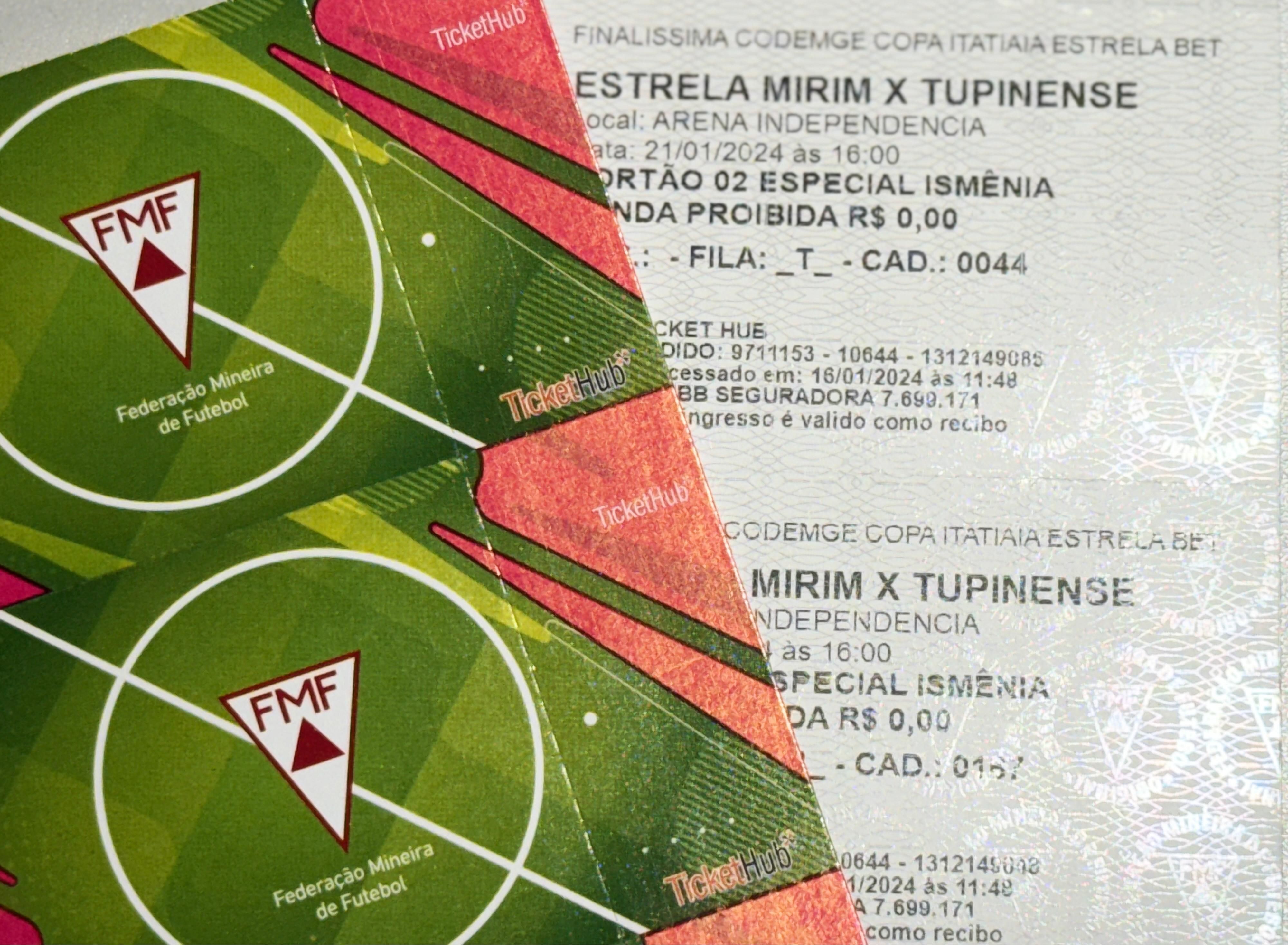 Copa Itatiaia Estrela Bet: confira pontos de troca dos ingressos para finalíssima no Independência