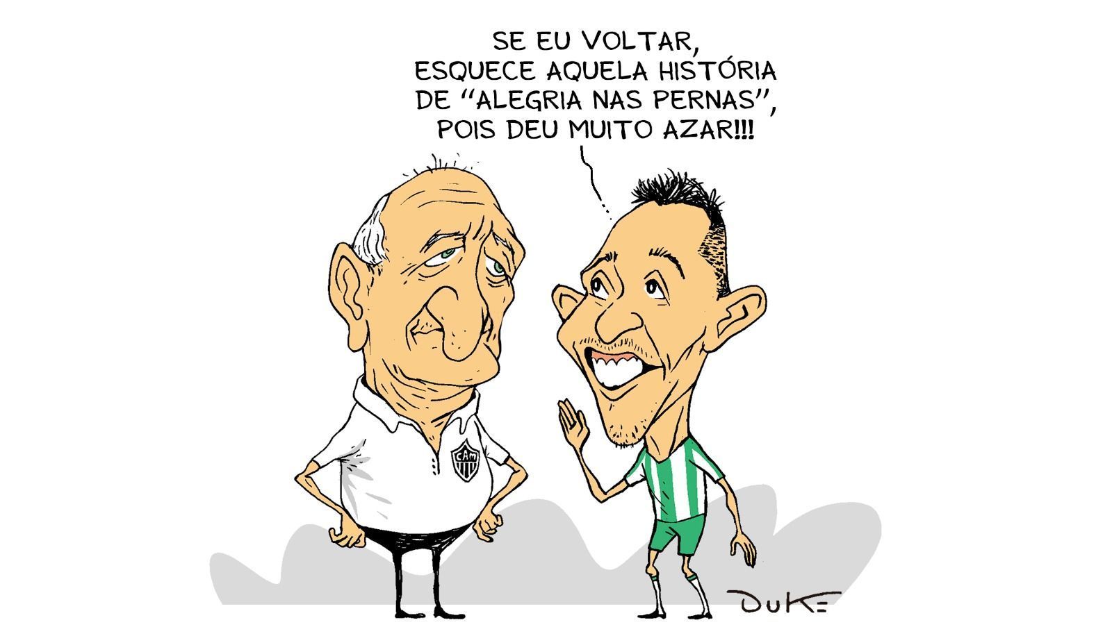 Charge do Duke: a conversa entre Felipão e Bernard, alvo do Atlético