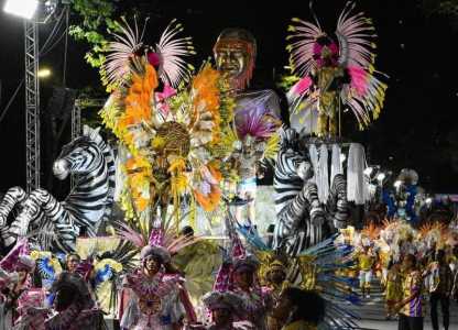 Foto do último desfile da escola atual campeã de BH, Acadêmicos de Venda Nova