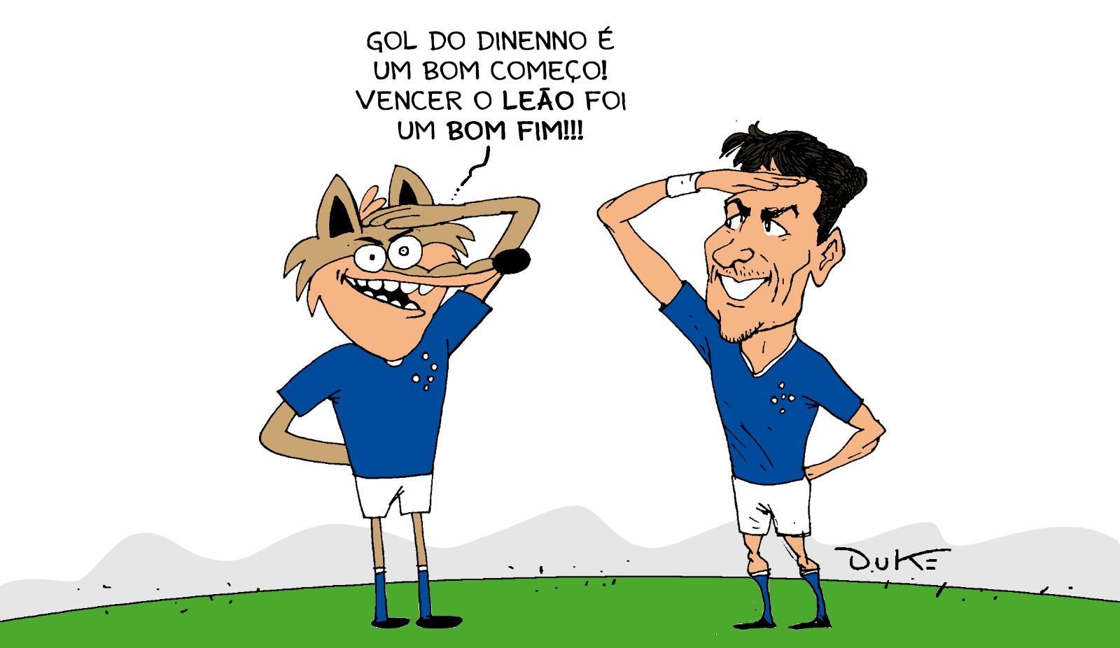 Charge do Duke: a vitória do Cruzeiro na estreia do Mineiro