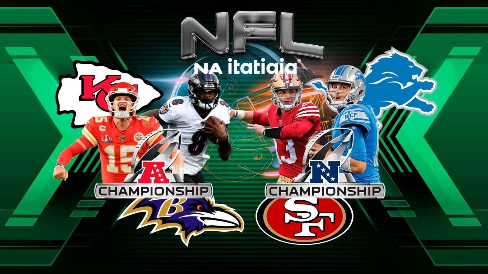 Finais de Conferência da NFL definem times que irão para o Super Bowl 58