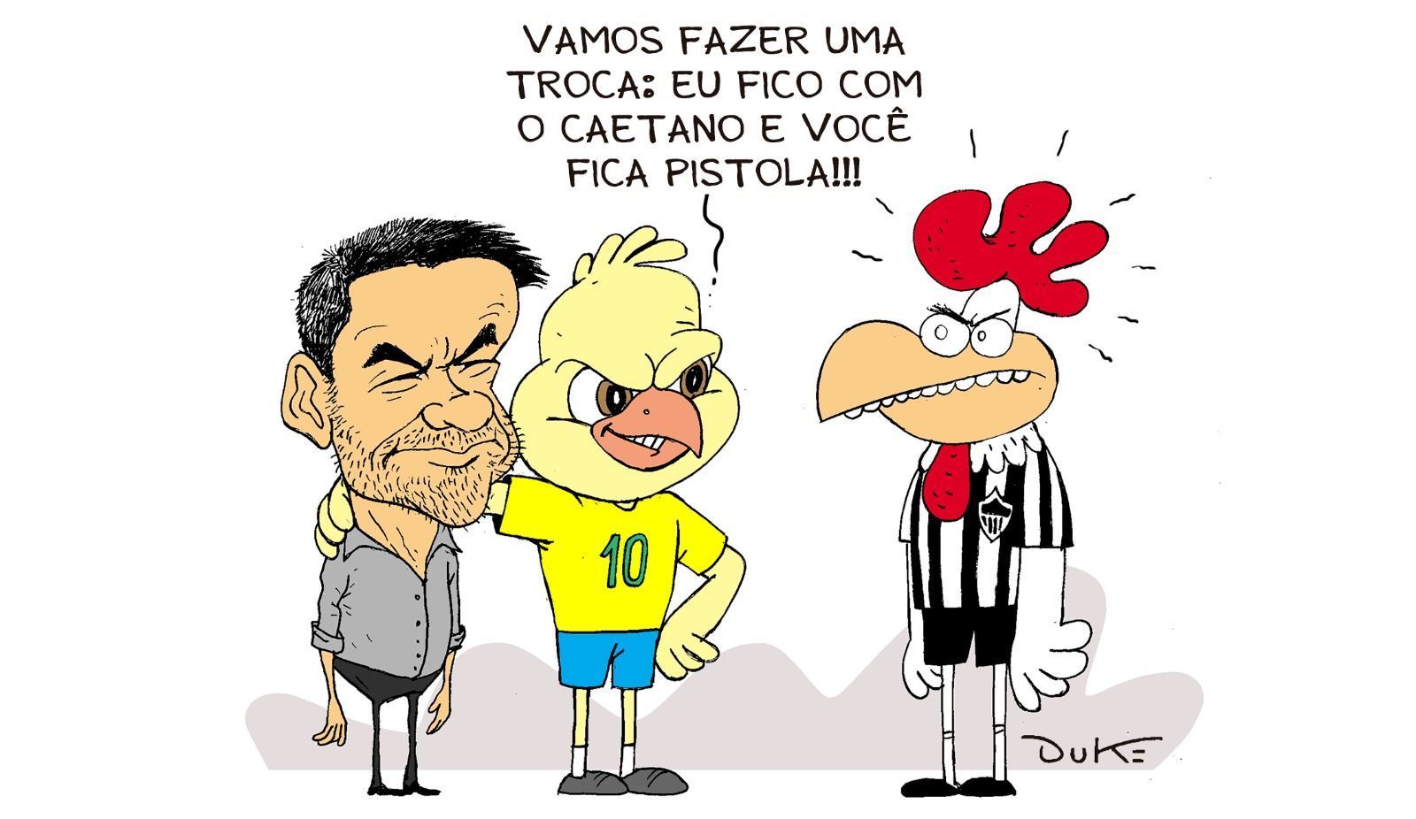 Charge do Duke: a proposta da CBF a Rodrigo Caetano, do Atlético