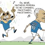 Charge do Duke: a goleada do Cruzeiro e o brilho de Matheus Pereira