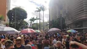 Foliões tomam conta da Avenida Brasil no bloco Haja Amor