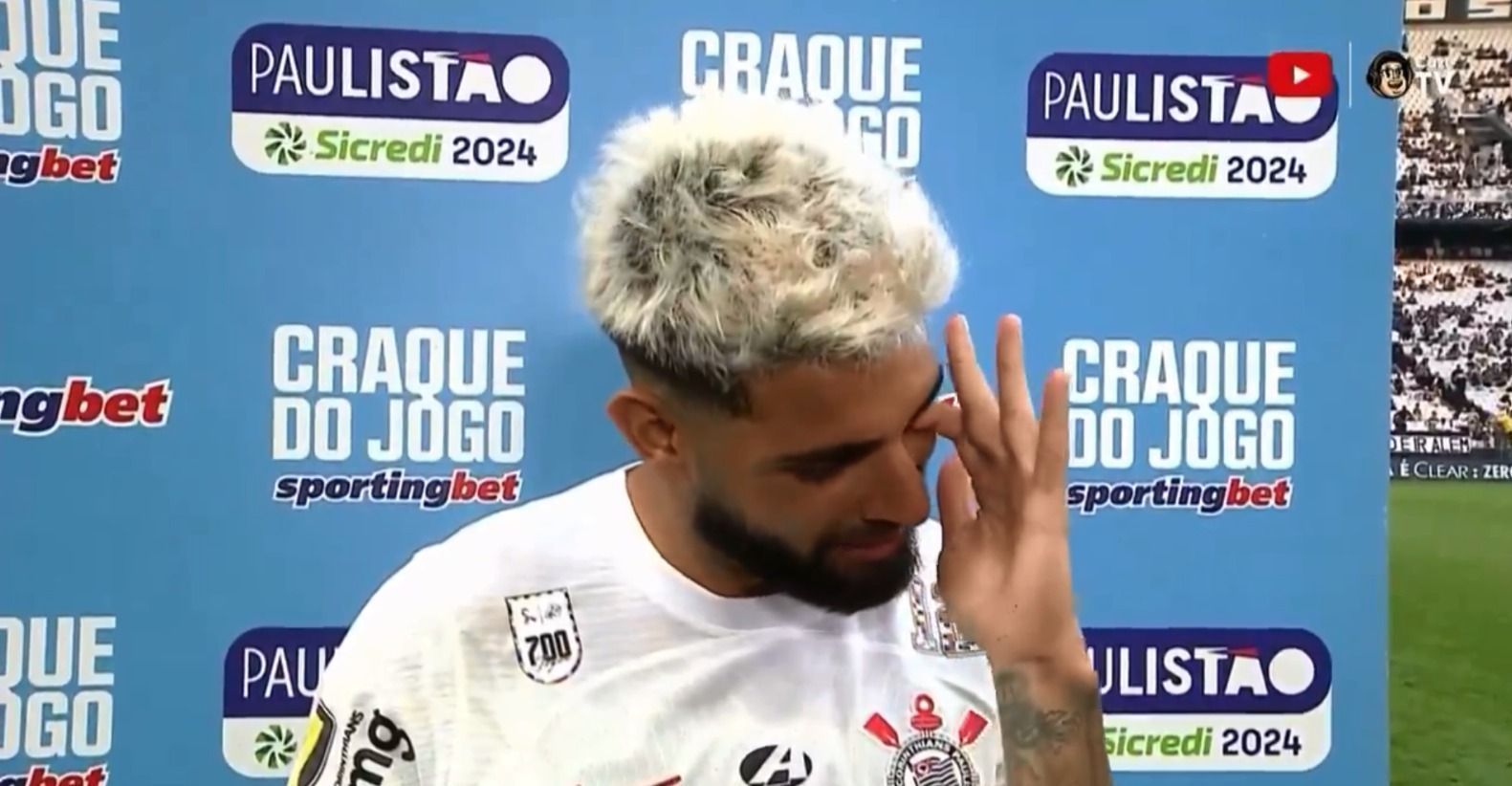 Yuri Alberto chora após quebra de jejum no Corinthians e exalta António Oliveira