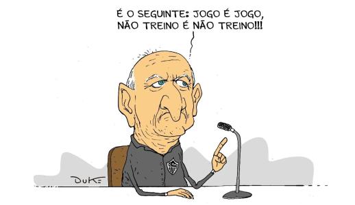 Charge do Duke: as justificativas de Felipão para o momento do Atlético