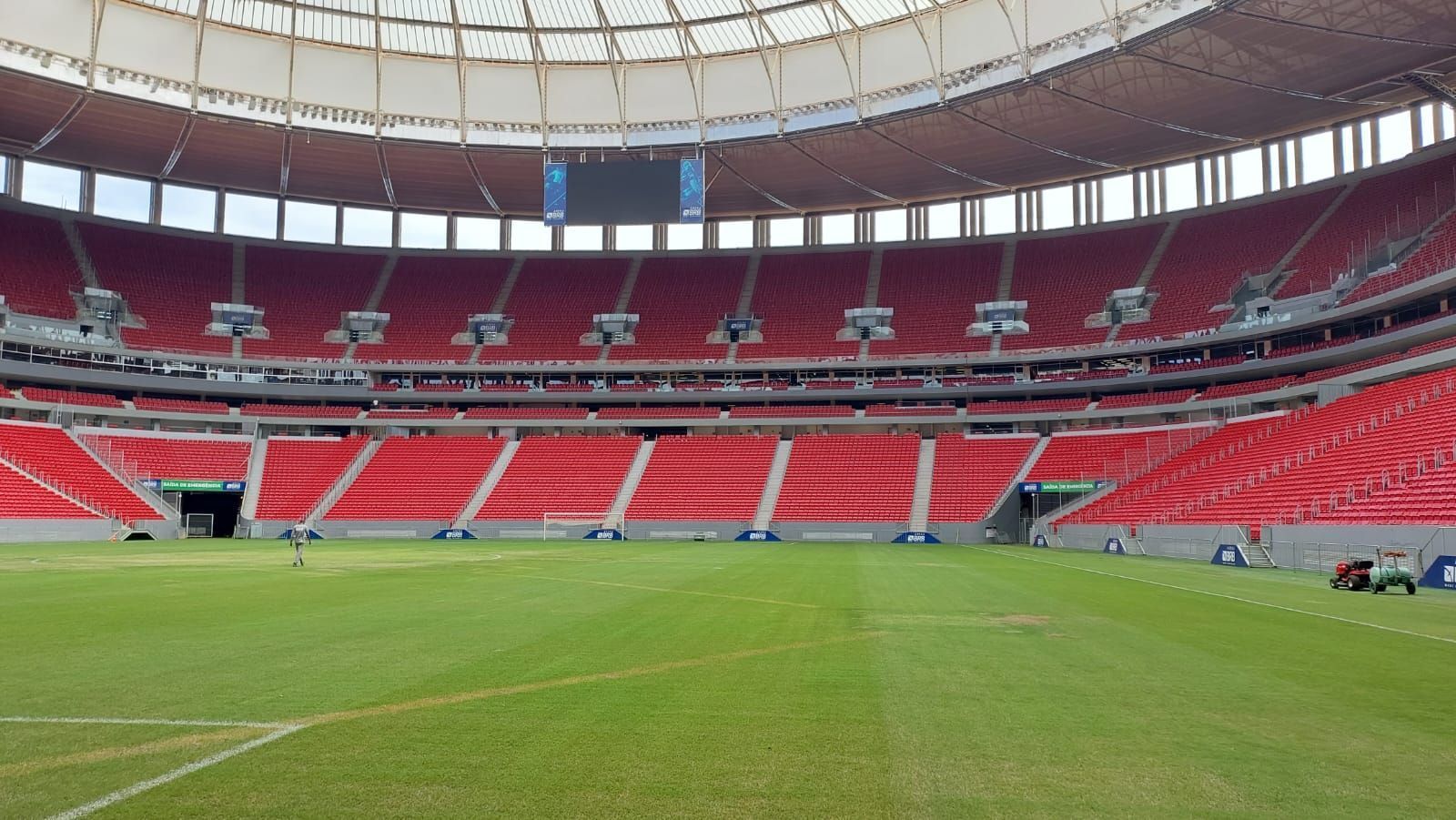 Itabirito x Atlético: veja novas imagens do gramado no estádio Mané Garrincha