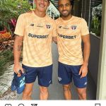 Lucas publica foto e comemora permanência de James Rodríguez no São Paulo
