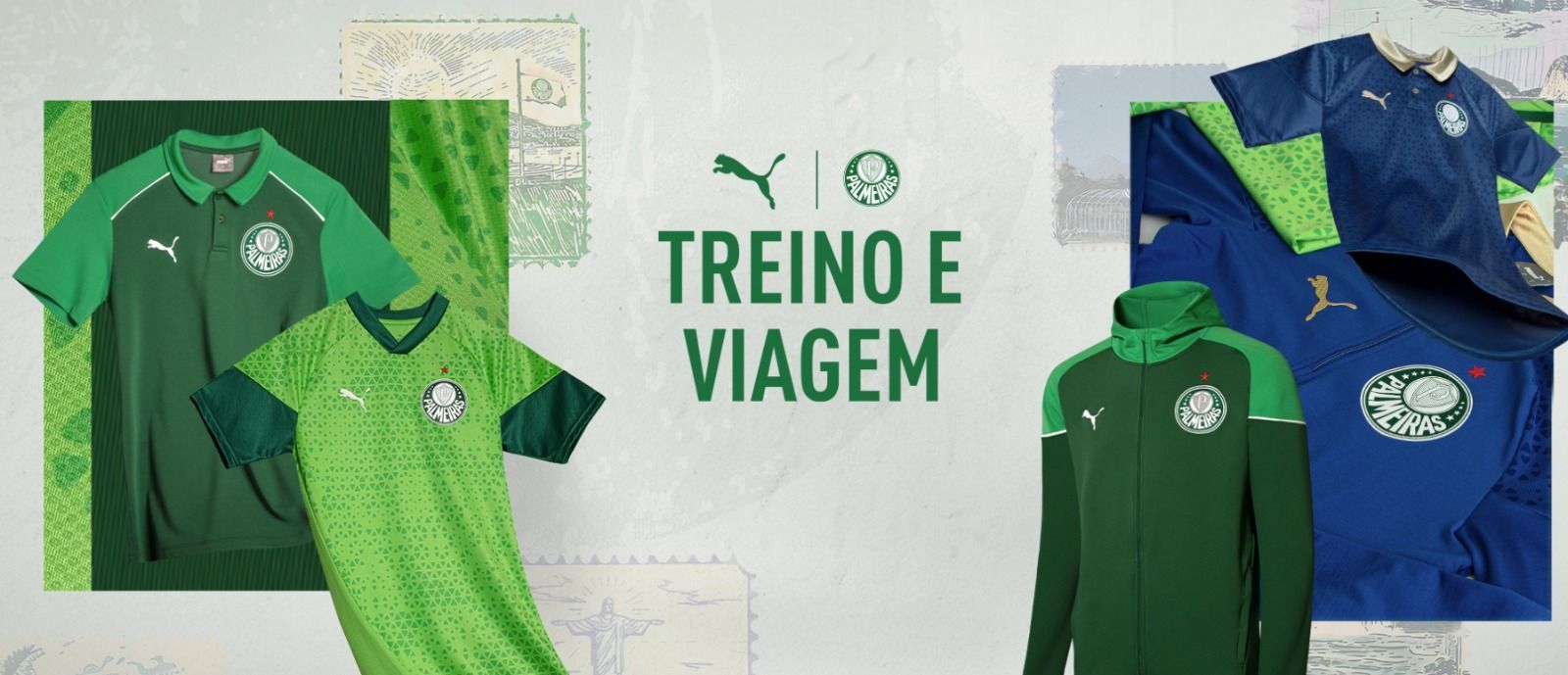 Palmeiras lança novas camisas de treino e viagem; veja fotos
