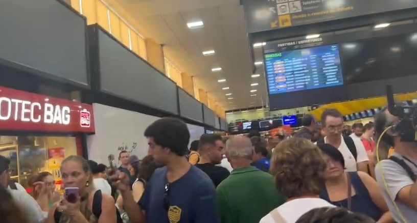 Queda de energia: Veja imagens do caos no Aeroporto de Congonhas, em SP