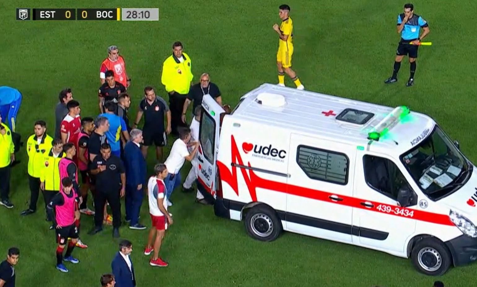 Partida entre Estudiantes e Boca Juniors é suspensa por convulsão de jogador