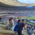 Bruno De Luca assiste à final do Campeonato Mineiro ao lado de Ronaldo