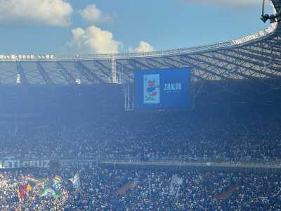 Torcida do Cruzeiro no Mineirão durante a decisão do Mineiro contra o Atlético