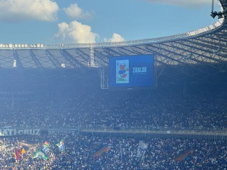 Torcida do Cruzeiro no Mineirão durante a decisão do Mineiro contra o Atlético