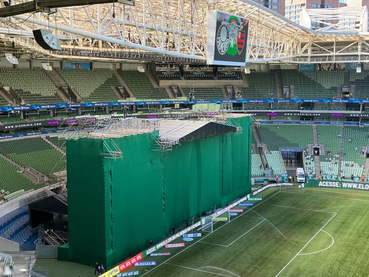 Show de Soweto reduz capacidade do Allianz Parque para Palmeiras x Flamengo