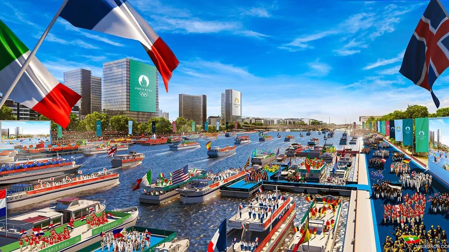 Paris 2024: cerimônia de abertura no Rio Sena quebrará tradição histórica
