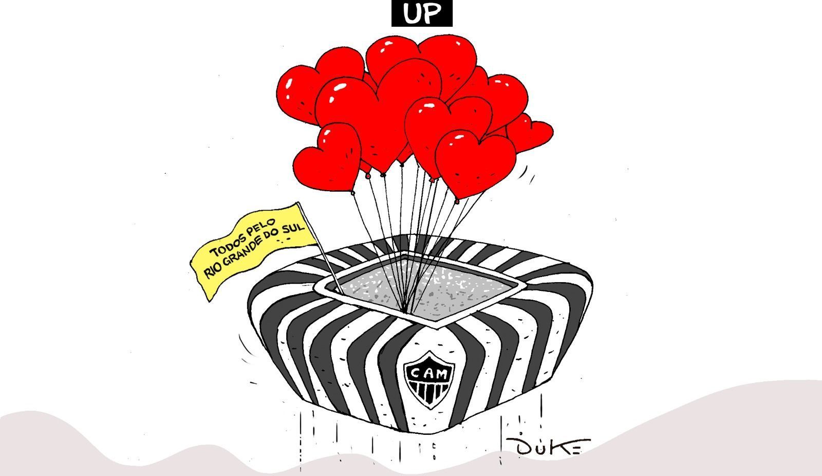 Charge do Duke: Atlético faz treino aberto e destina renda a vítimas das chuvas no RS