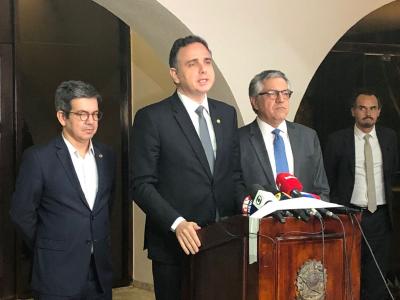 O presidente do Senado, Rodrigo Pacheco (PSD-MG), anunciou um acordo entre o Legislativo e o Executivo sobre a desoneração da folha dos municípios