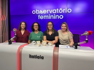 Apresentadoras do Observatório Feminino com as convidadas do episódio deste domingo (26/05)