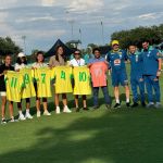 Marta e jogadoras do Orlando City visitam treino da Seleção Brasileira e recebem homenagem